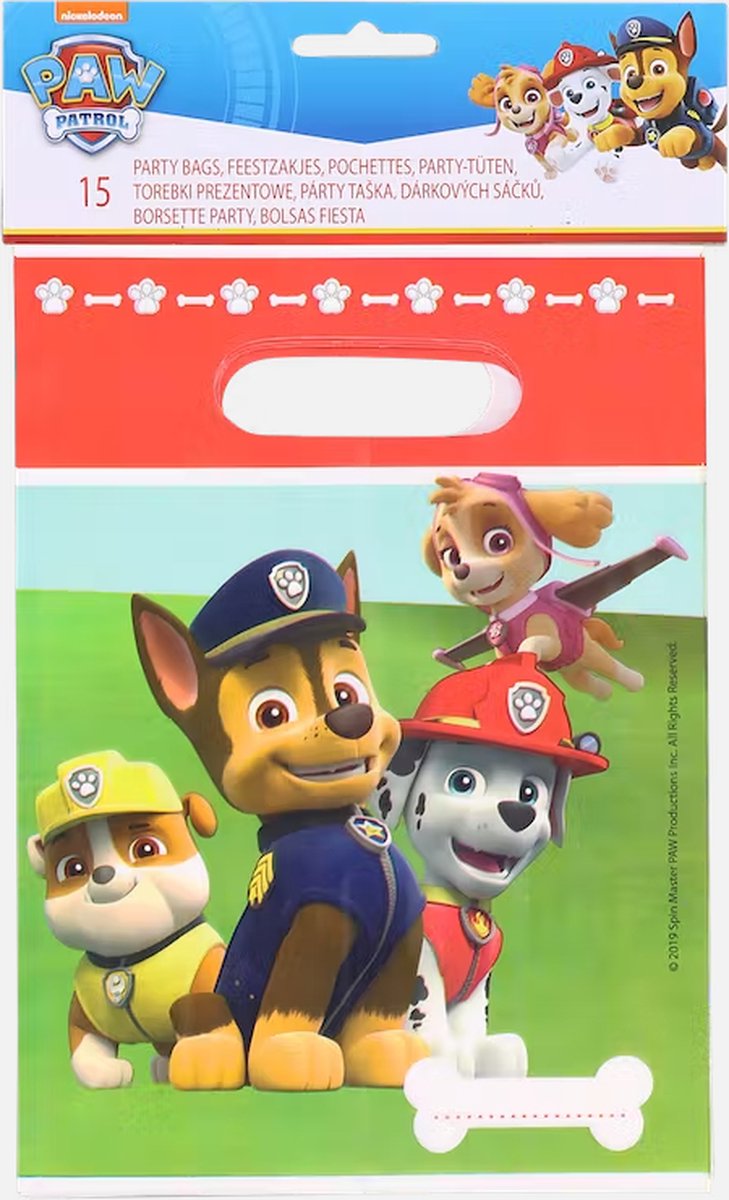 Paw Patrol Traktatie - Uitdeelzakjes - 15 Stuks