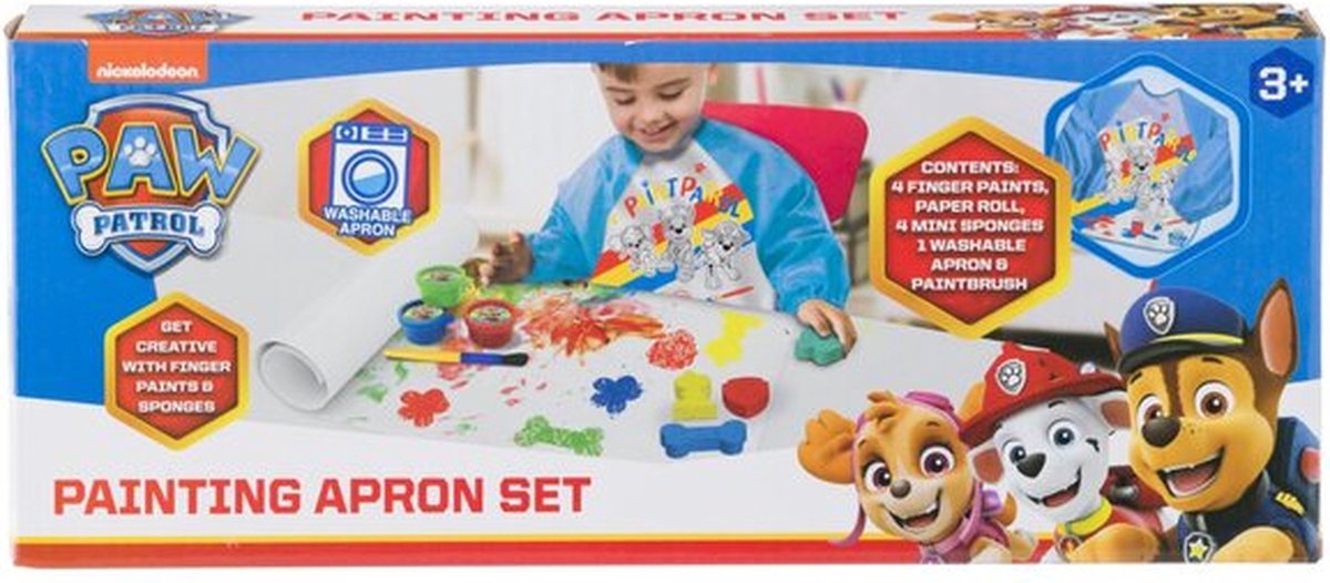 Paw Patrol- Vingerverf set - 4 kleuren - uitwasbaar