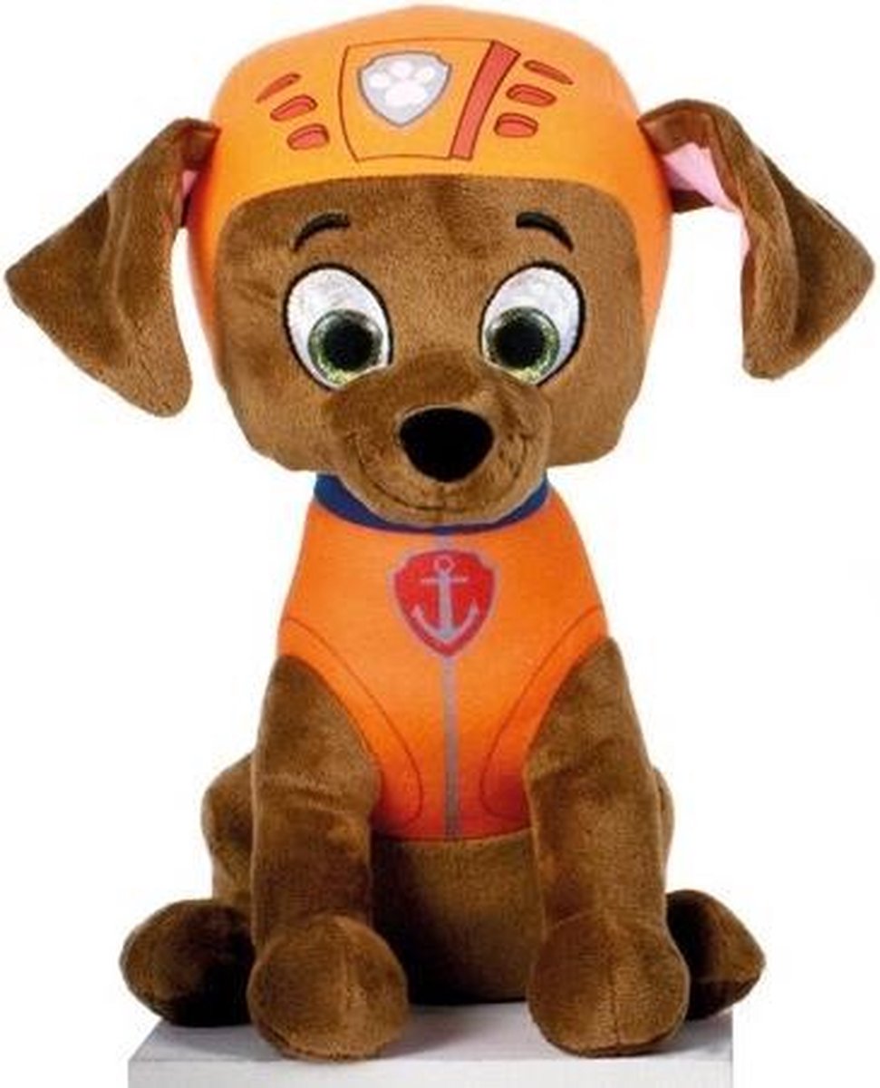 Paw Patrol Zuma Knuffel Zittend 27 cm