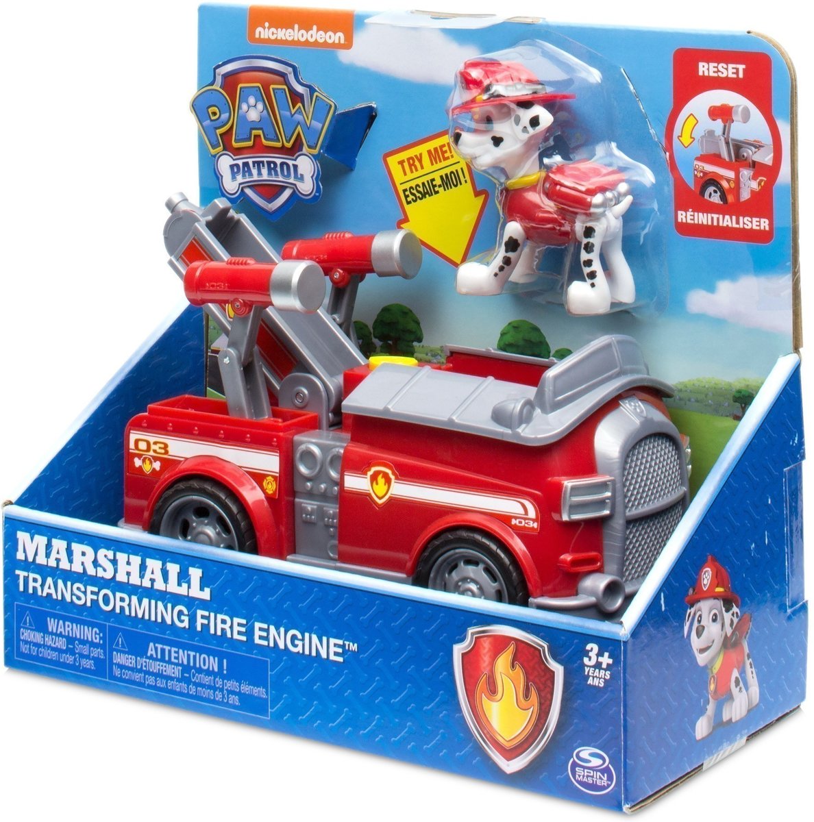 Paw Patrol brandweervoertuig transformerende Marshall fire truck speelset