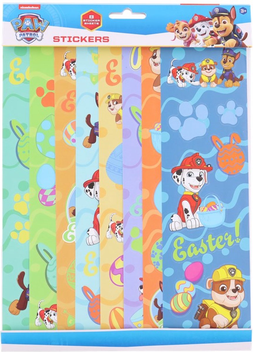 Paw Patrol paasstickers - Blauw - Stickers - Happy Easter - Paashaas - Pasen