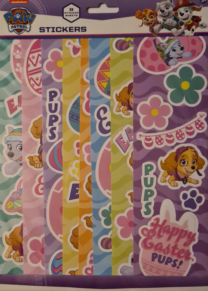 Paw Patrol paasstickers - Happy Easter - Skye Everest - Stickers - Pasen