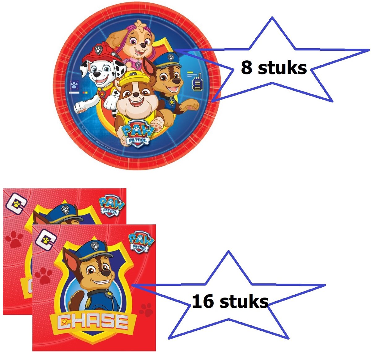 Paw Patrol party bordjes & servetten PROMOpack