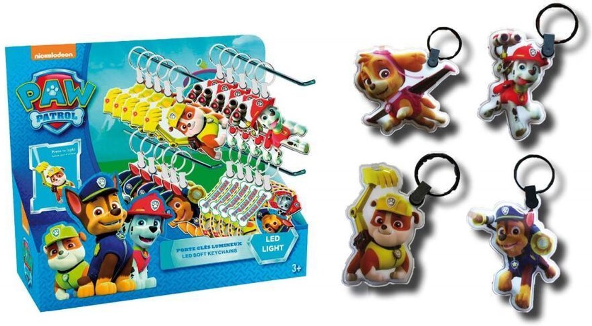 Paw Patrol sleutelhanger met led licht