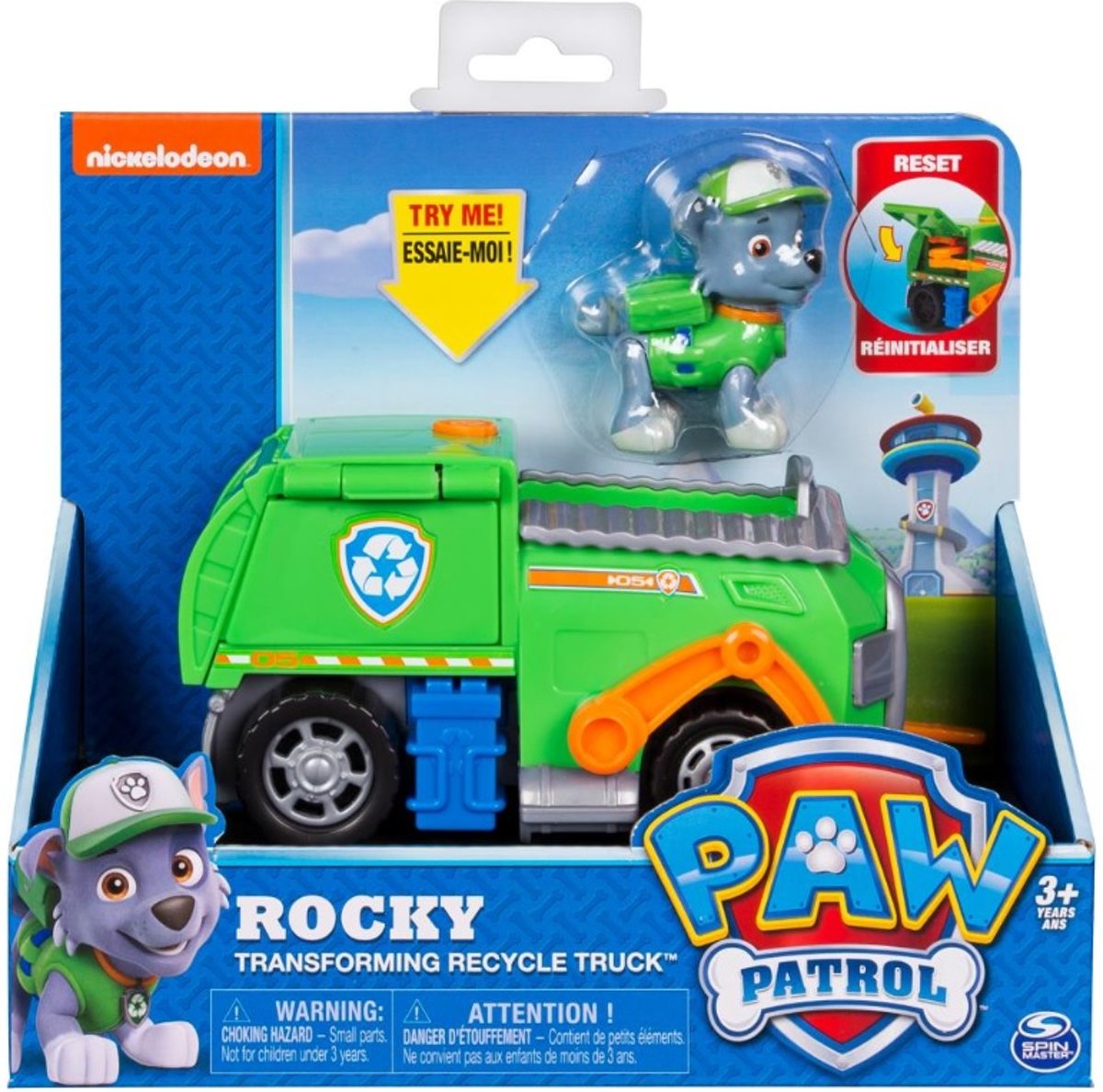 Paw Patrol vuilniswagen transformerende Rocky recycle truck speelset