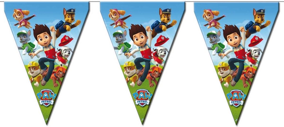 Paw Patrol™ vlaggenslinger - Feestdecoratievoorwerp