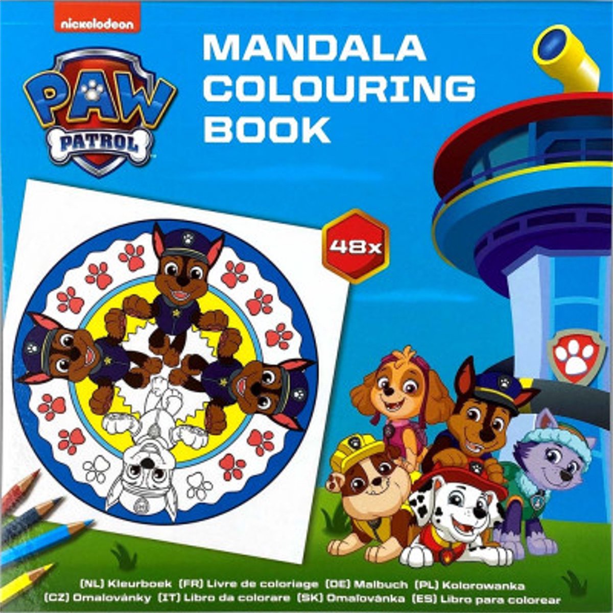 Paw patrol Mandala kleurboek voor kinderen 48 kleurplaten  - Mandala - Mandala paw patrol
