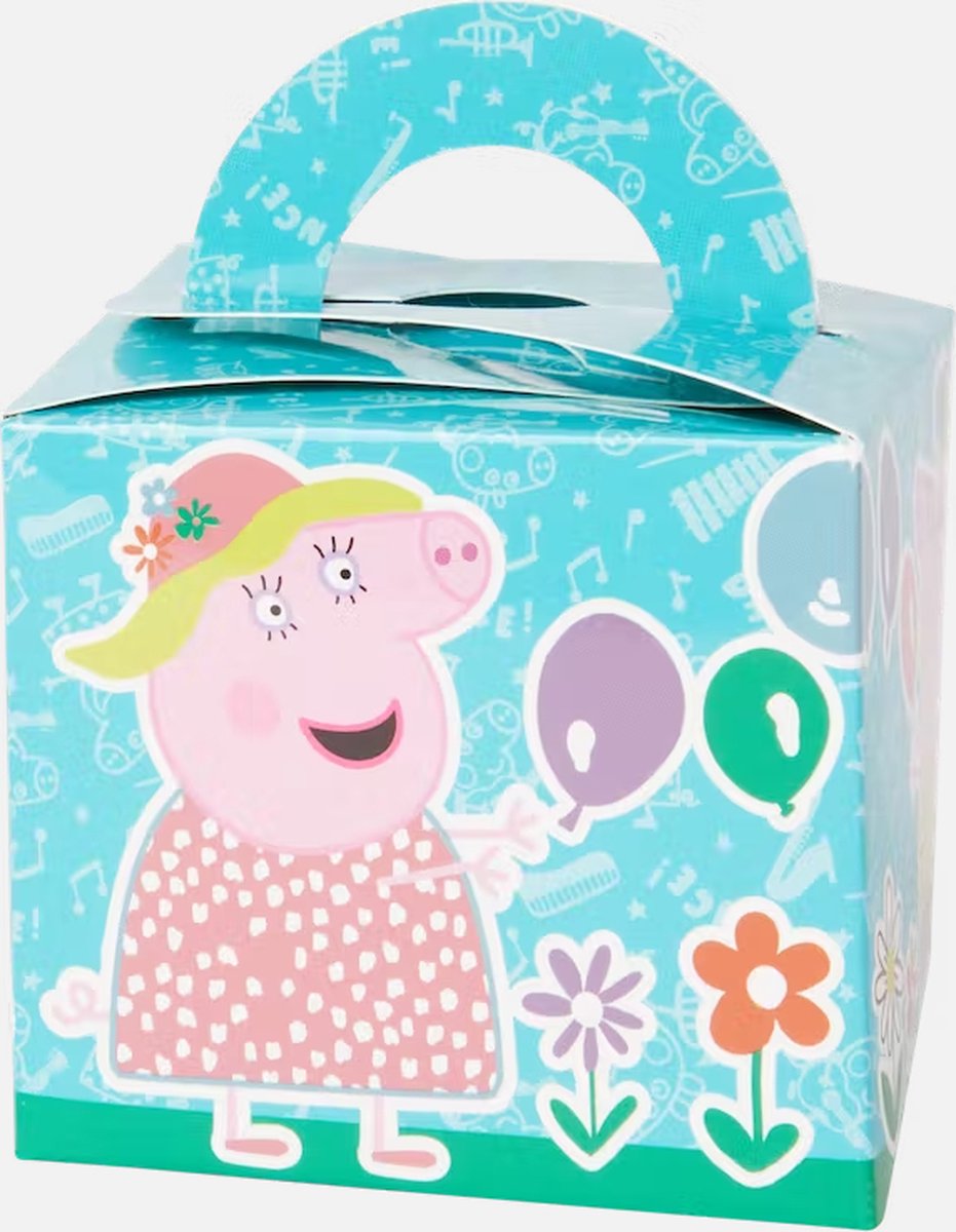 Peppa Pig Blauw Traktatie - Uitdeeldoosjes - 8 Stuks