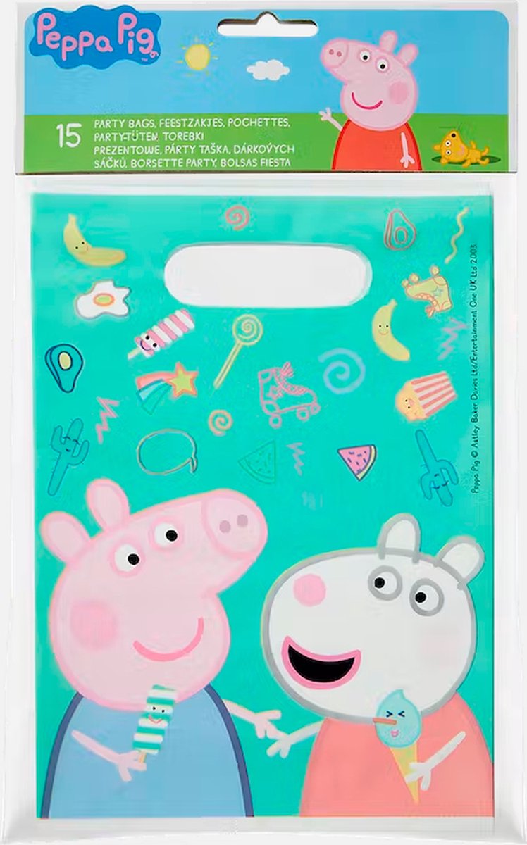 Peppa Pig Traktatie - Uitdeelzakjes  - 15 Stuks