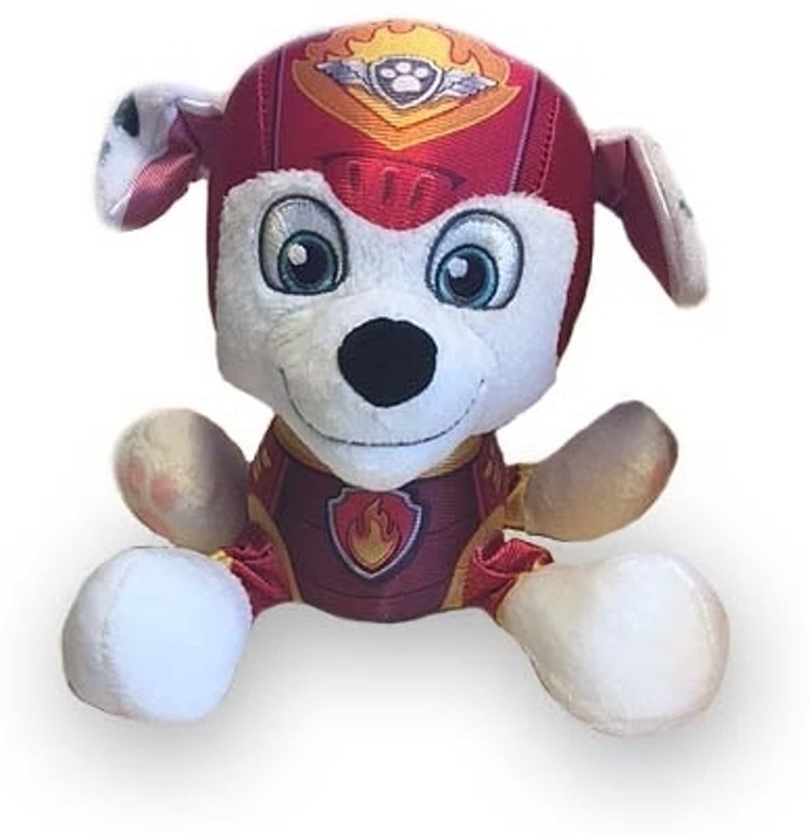 Pluche Paw Patrol Marshall Air Rescue knuffel 15 cm