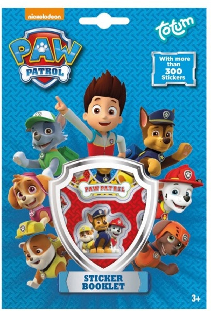 Totum stickervellen Paw Patrol  300+ stickers