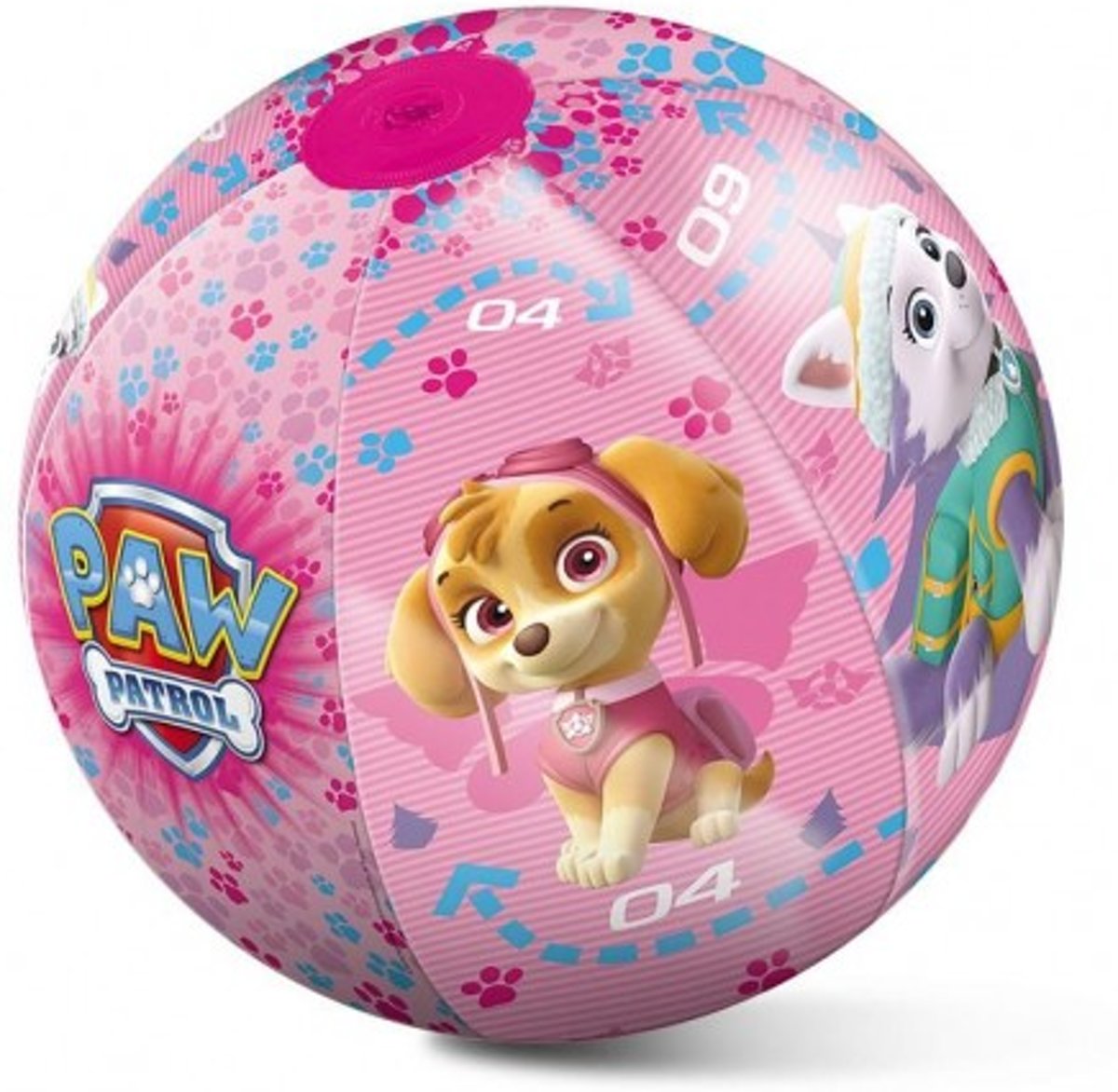 strandbal paw patrol roze