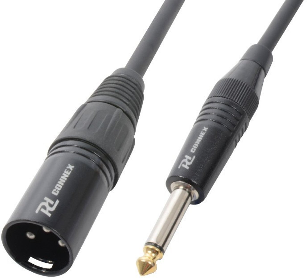 Kabel XLR Male - 6.3mm Mono jack 8m