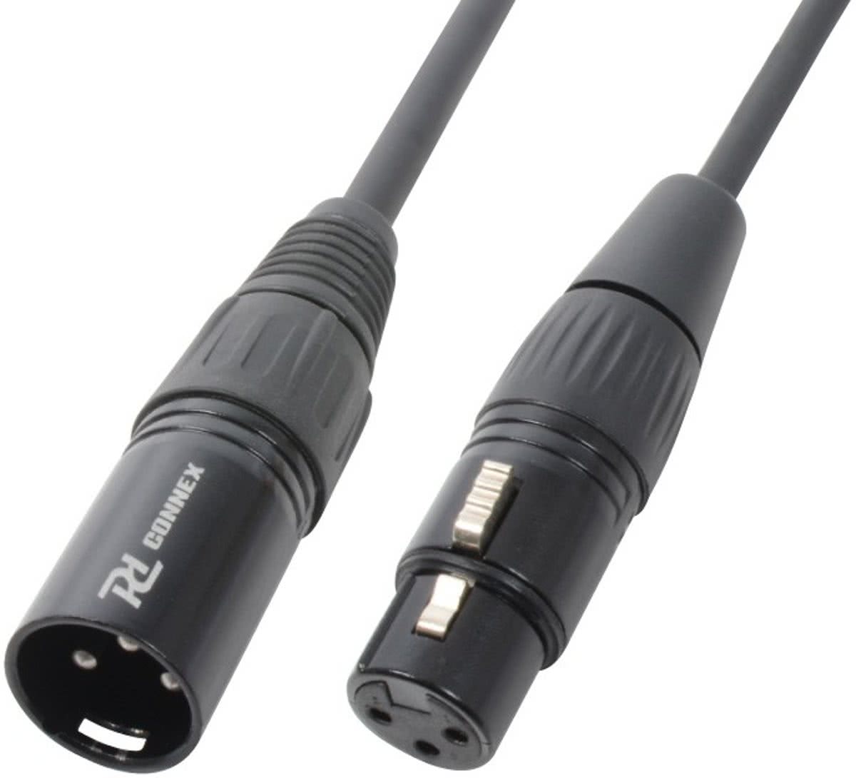 Kabel XLR male/female 20m Zwart