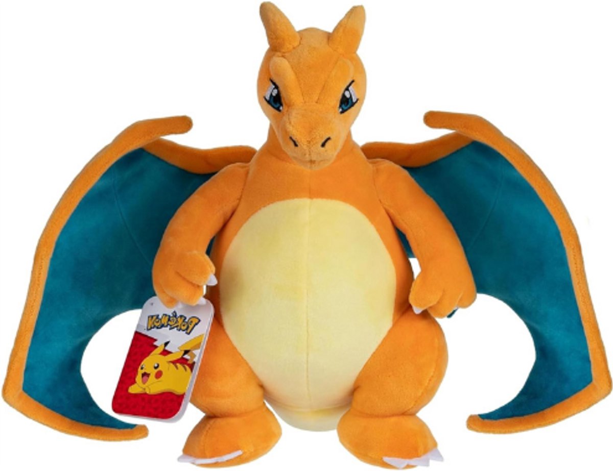 Grote Oranje Draak Knuffel - 30 cm - Zacht Pluche Dier - Fantasie Knuffel - 2024 Nieuw Speelgoed