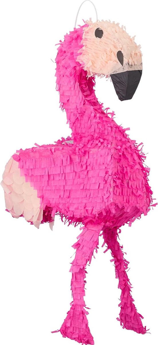  s - Felroze Flamingo Fiesta - Zelfvullende Verjaardagspiñata!  Voor Kinderen & Meisjes - Afmetingen: 80x40x14 cm