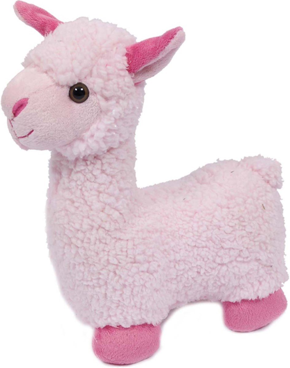 Alpaca staand roos 29 cm