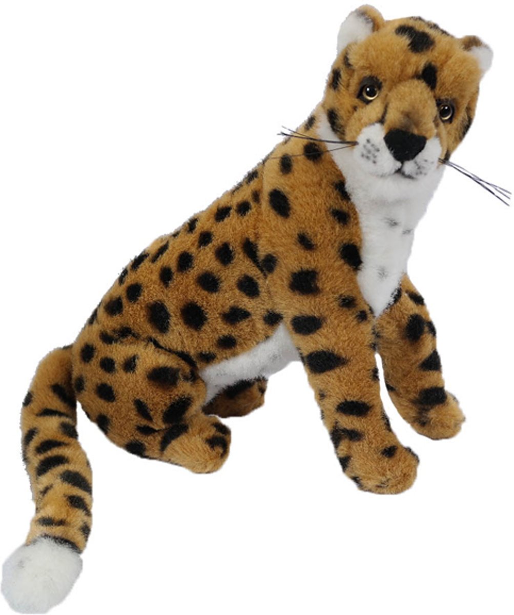 Cheetah zittend 32 cm