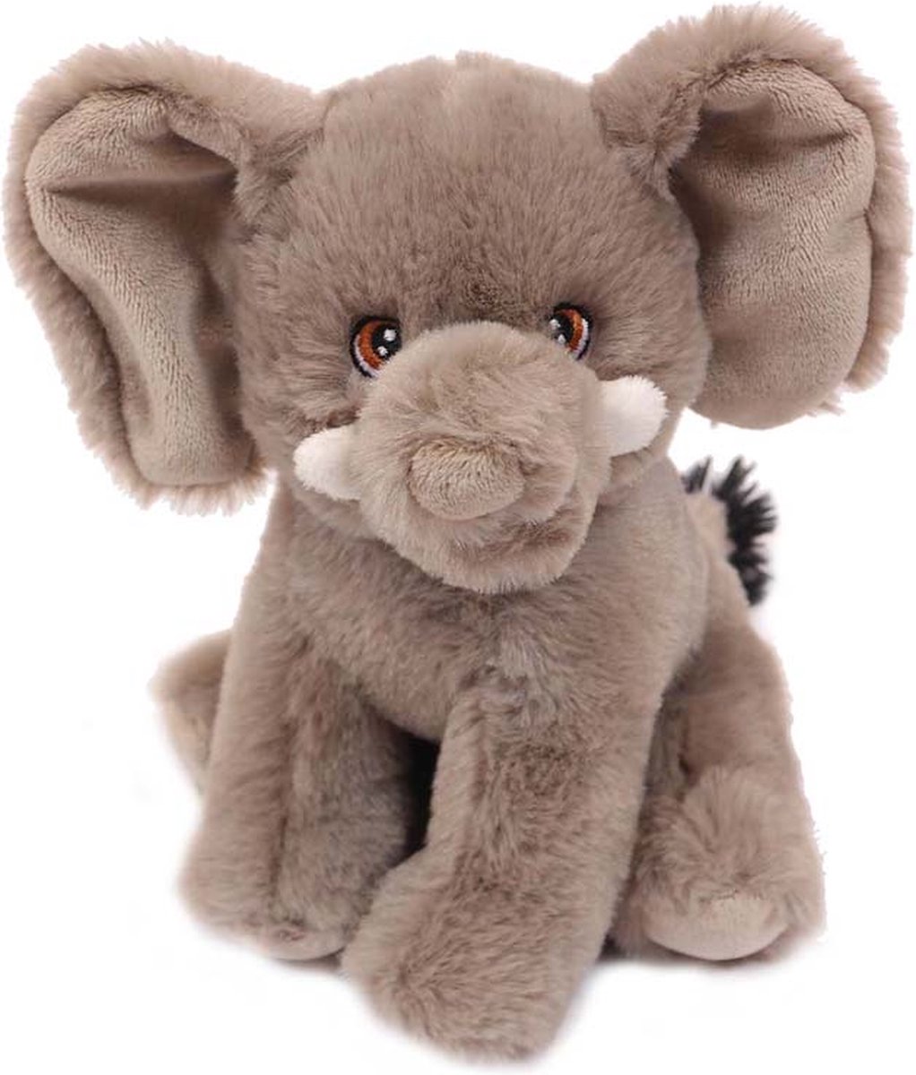 Eco Knuffel Olifant zittend 20 cm