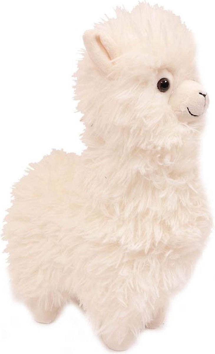 Knuffel Alpaca wit 33 cm