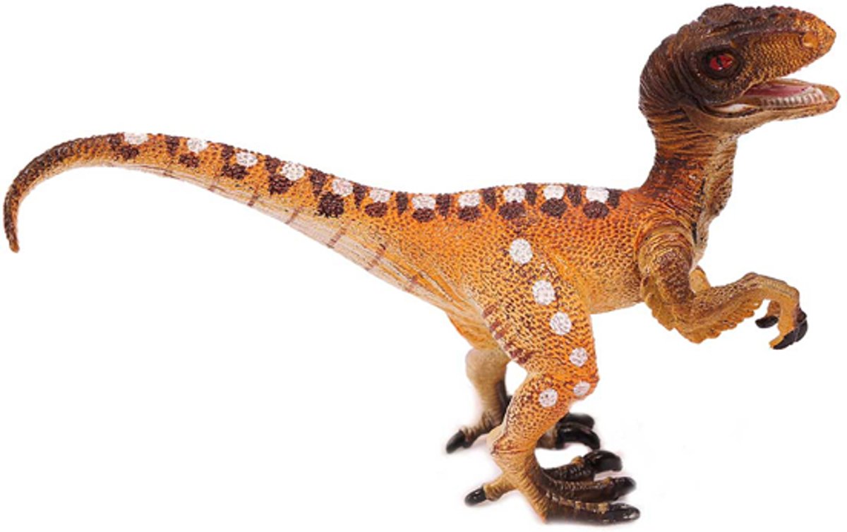 Velociraptor bruin 17 cm