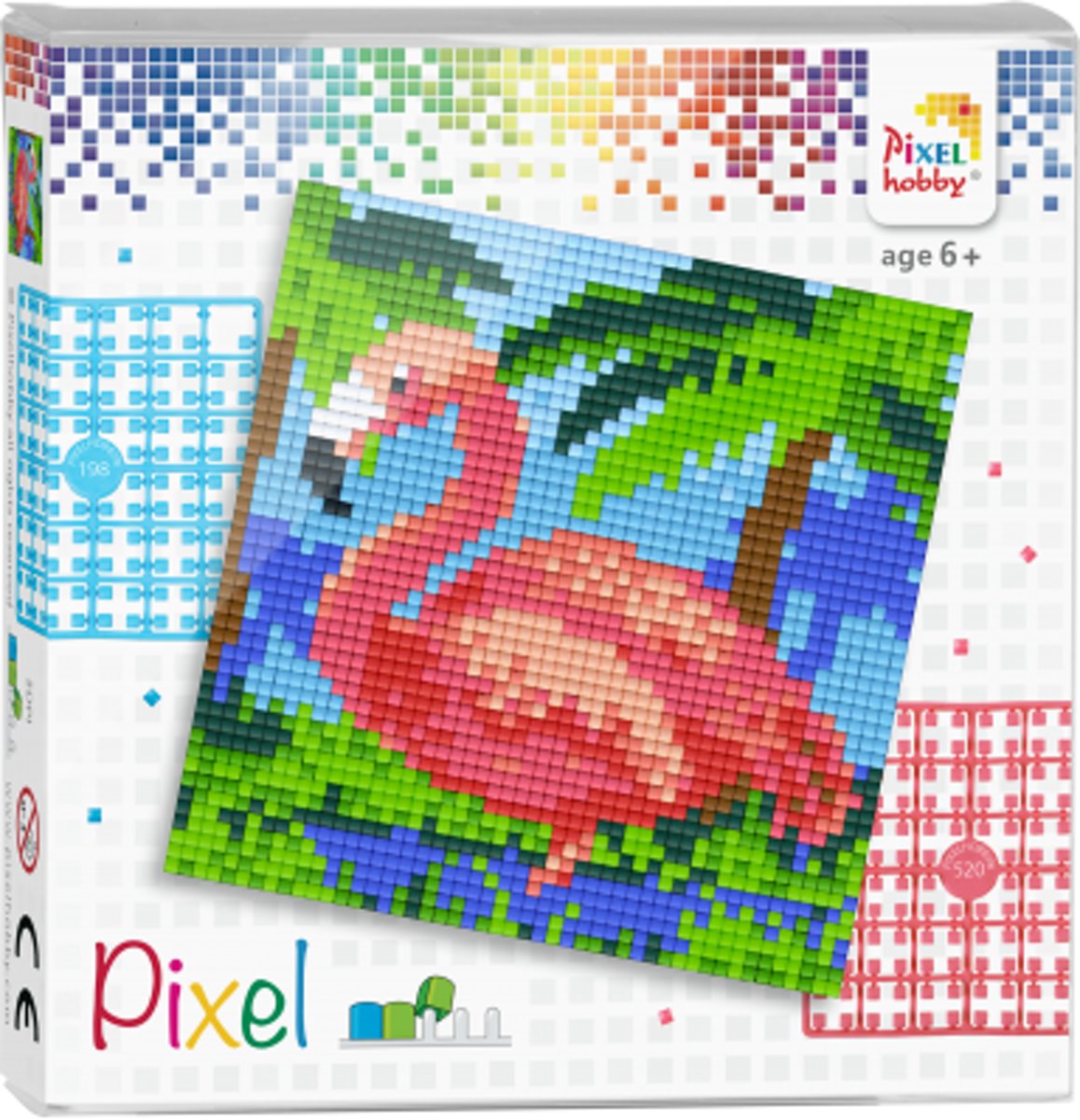 Complete Pixel Set Flamingo