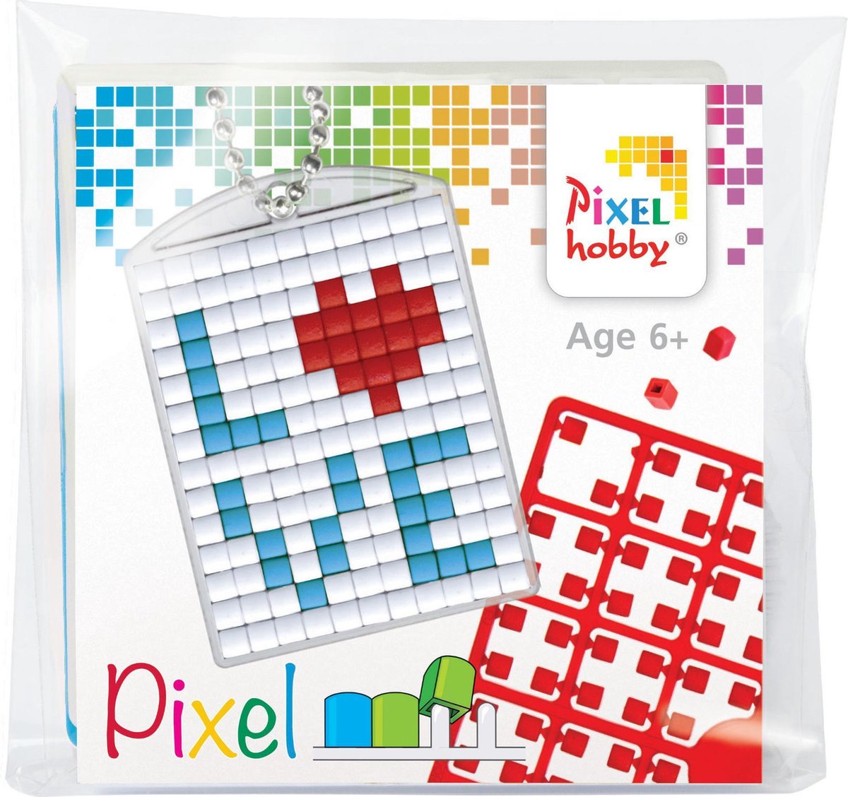 Pixelhobby Medaillon Sleutelhanger Startset - love