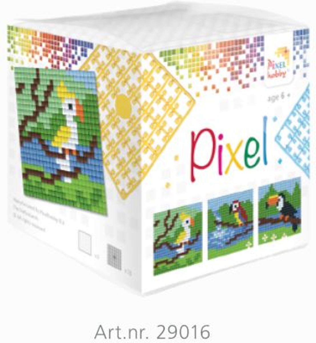 Pixelhobby classic - kubus tropische vogels