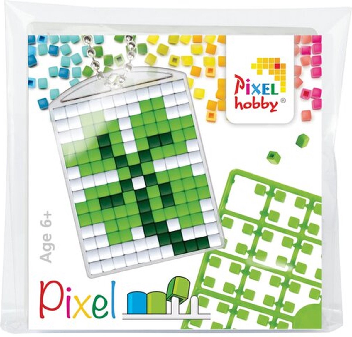 Pixelhobby medaillon startset klavertje vier