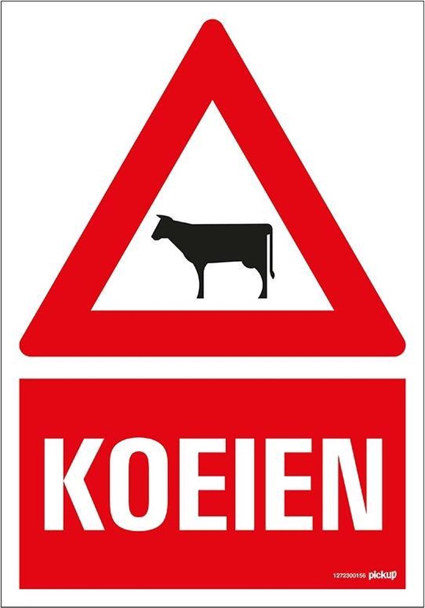 Pickup bord 23x33 cm Combinatie - Koeien