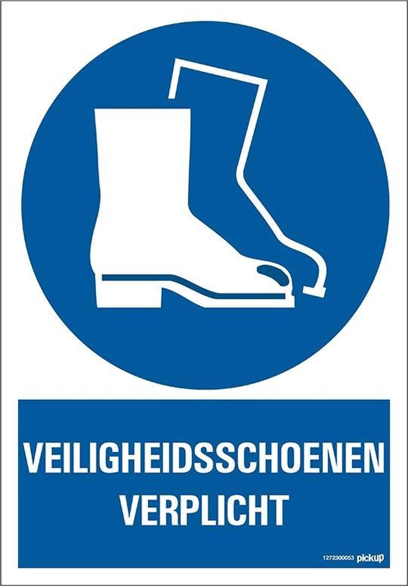 Pickup bord 23x33 cm Combinatie - Veiligheidsschoenen verplicht