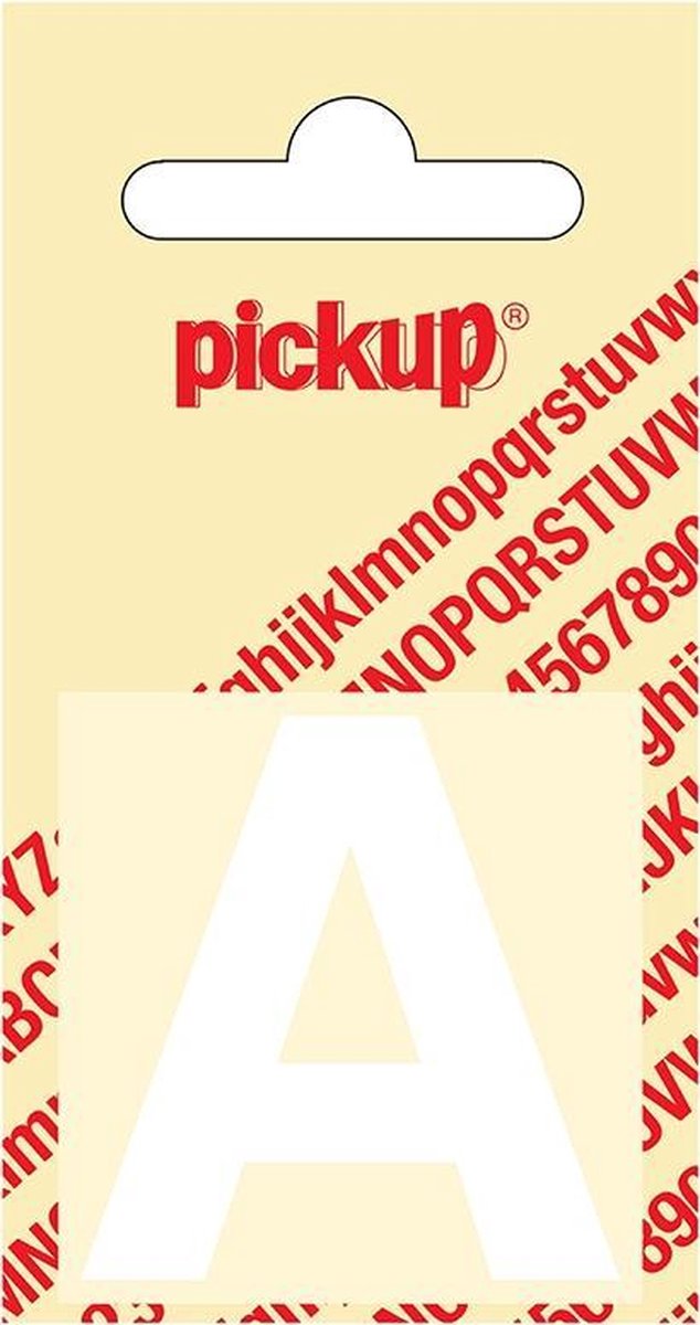 Plakletter Helvetica 40 mm - wit A