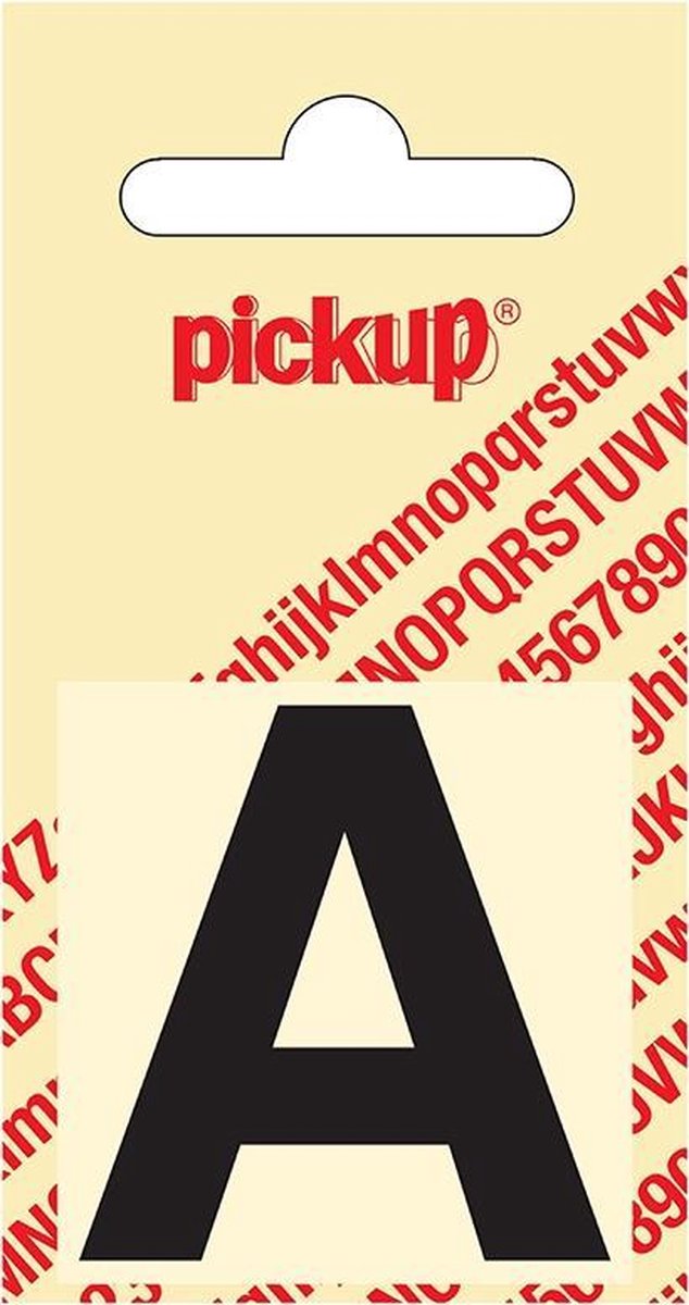 Plakletter Helvetica 40 mm - zwart A