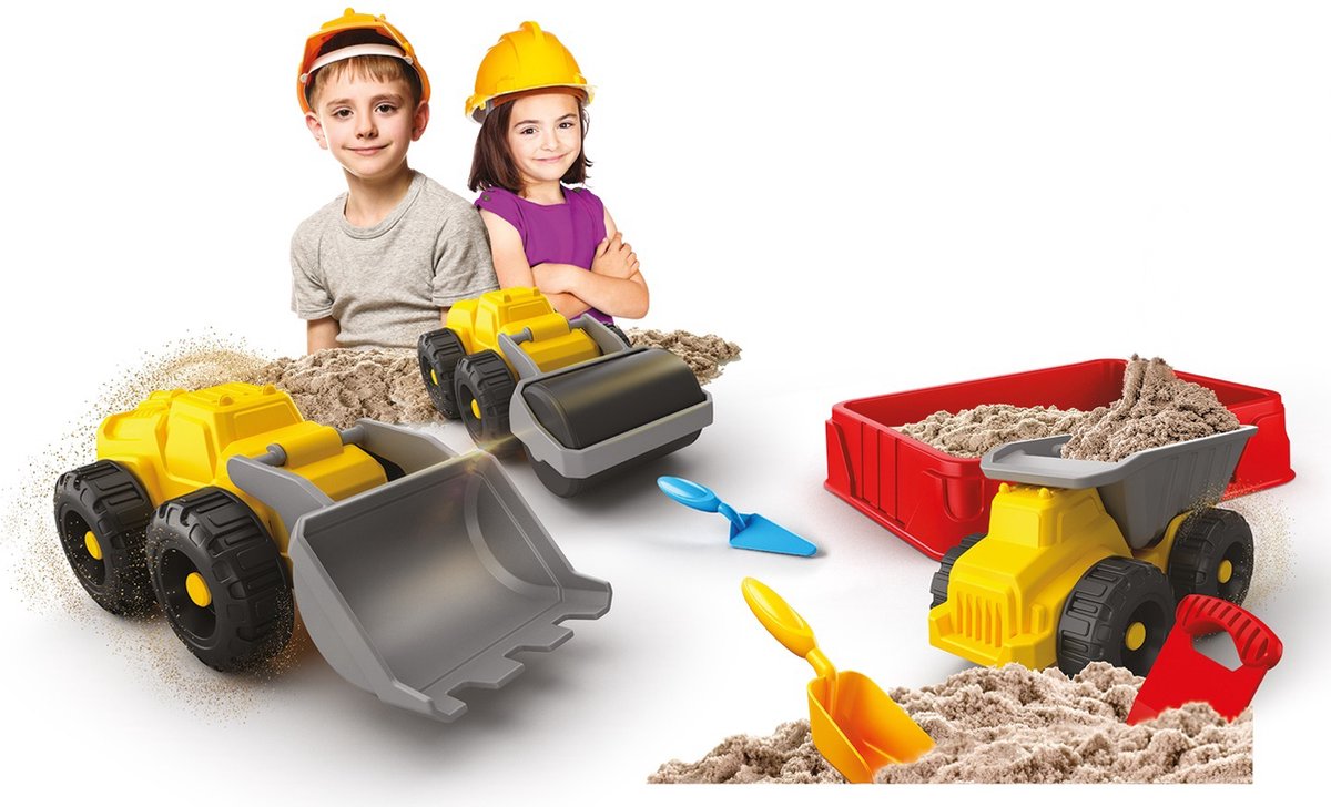 PLAY IT Speelzand Bouwset 750gram - Bruin - Magic sand