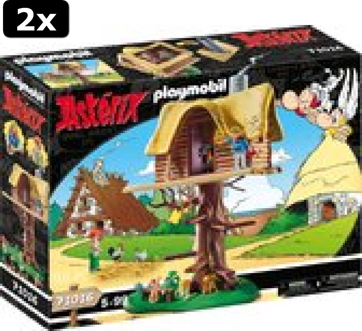 2x PLAYMOBIL Asterix: Kakofonix met boomhut - 71016