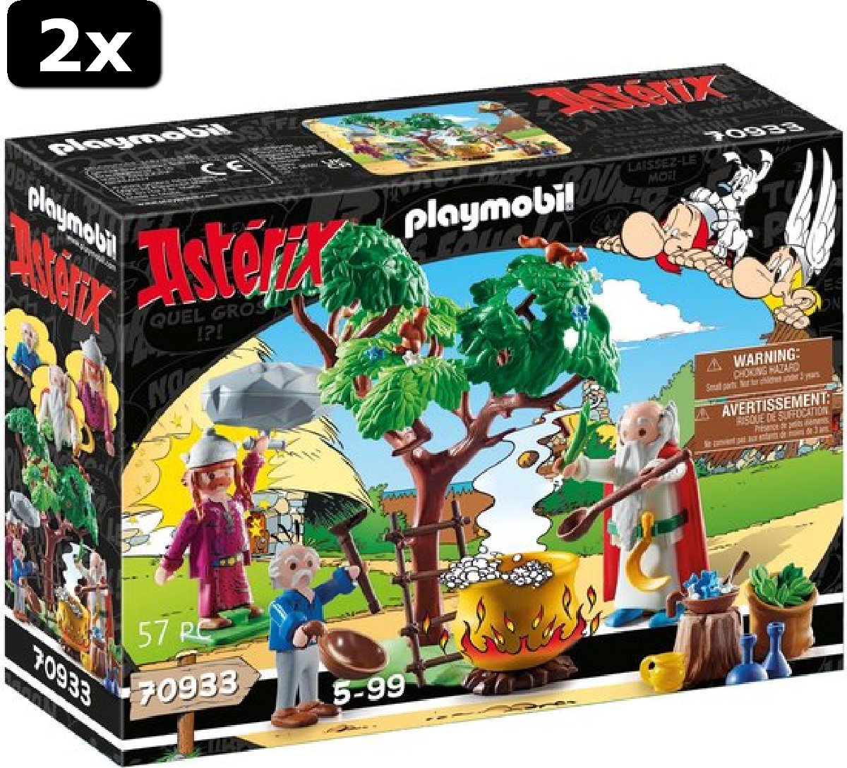 2x PLAYMOBIL Asterix: Panoramix met toverdrank - 70933