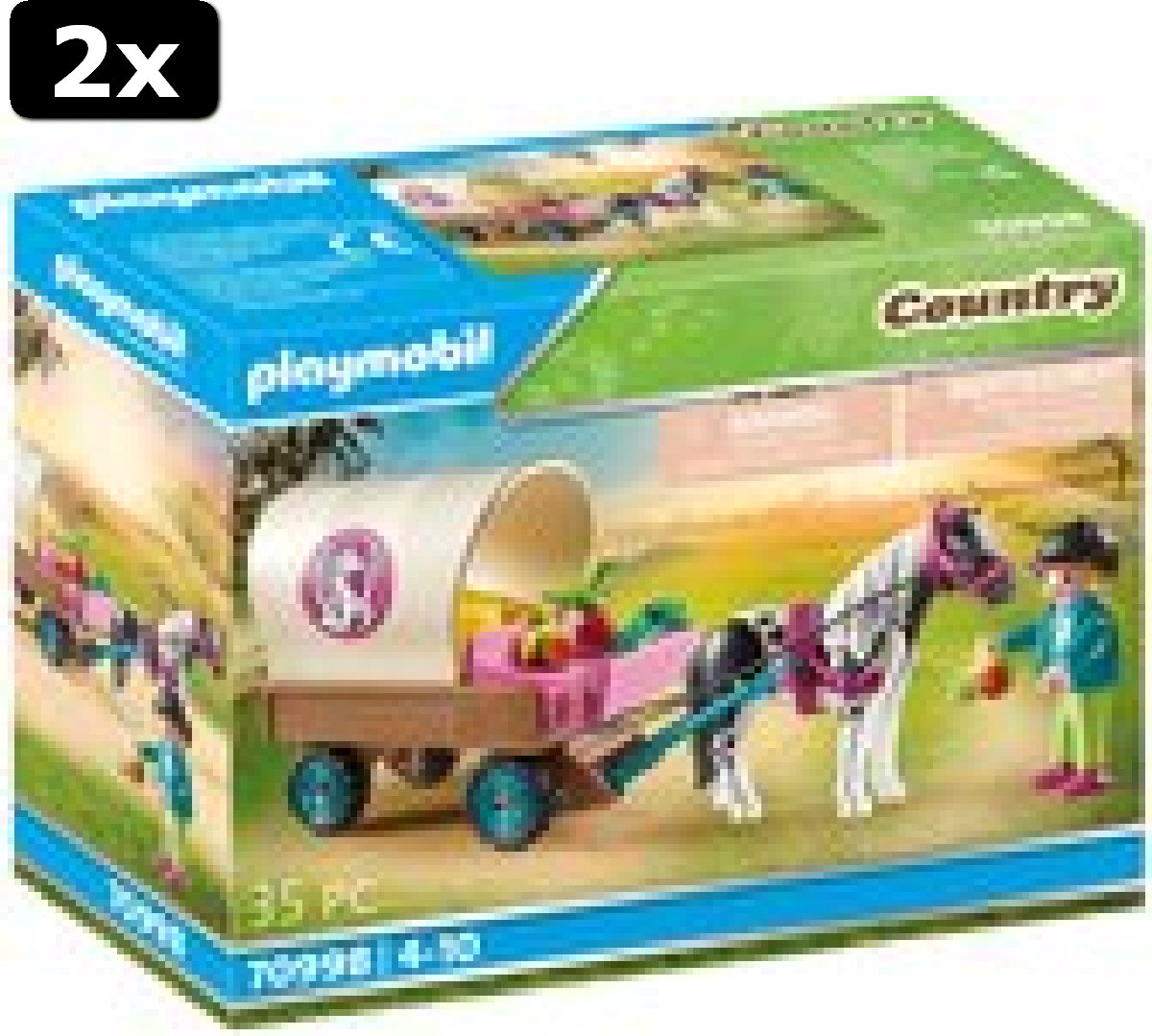 2x PLAYMOBIL Country Ponykoets - 70998