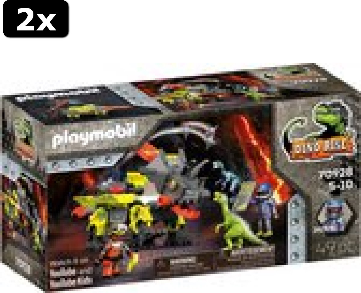 2x PLAYMOBIL Dino Rise Robo-Dino vechtmachine - 70928