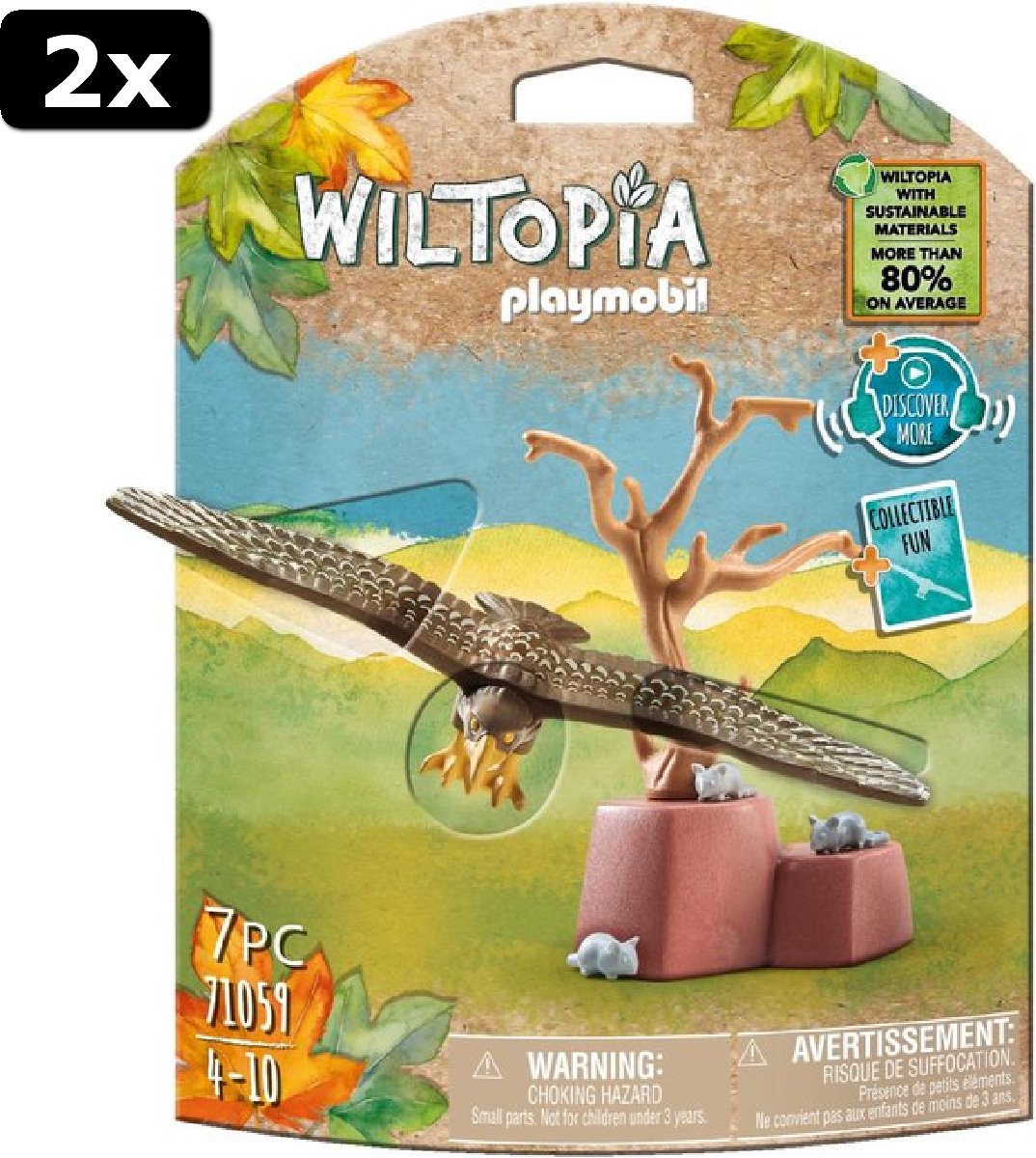 2x PLAYMOBIL Wiltopia Adelaar - 71059