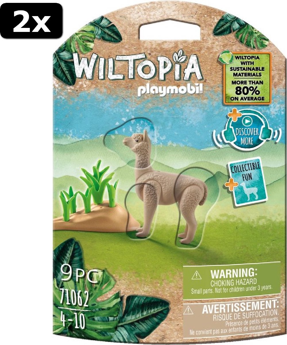 2x PLAYMOBIL Wiltopia Alpaca - 71062