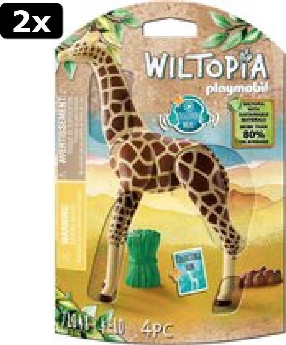 2x PLAYMOBIL Wiltopia Giraf - 71048