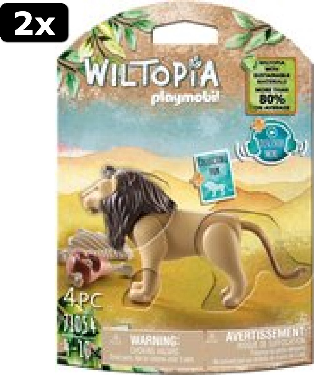 2x PLAYMOBIL Wiltopia Leeuw - 71054