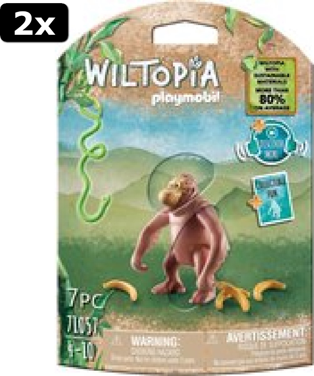 2x PLAYMOBIL Wiltopia Orang-oetan - 71057