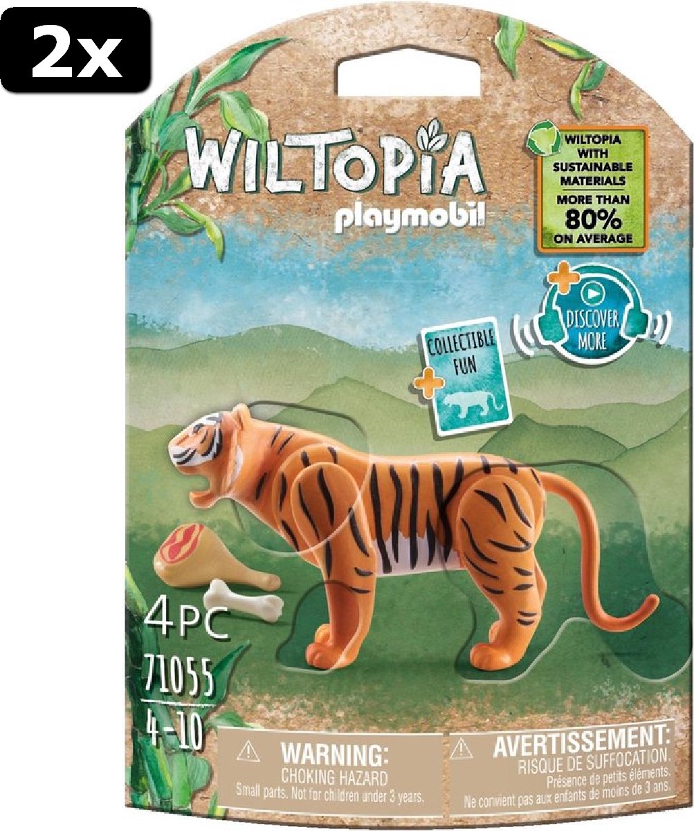 2x PLAYMOBIL Wiltopia Tijger - 71055