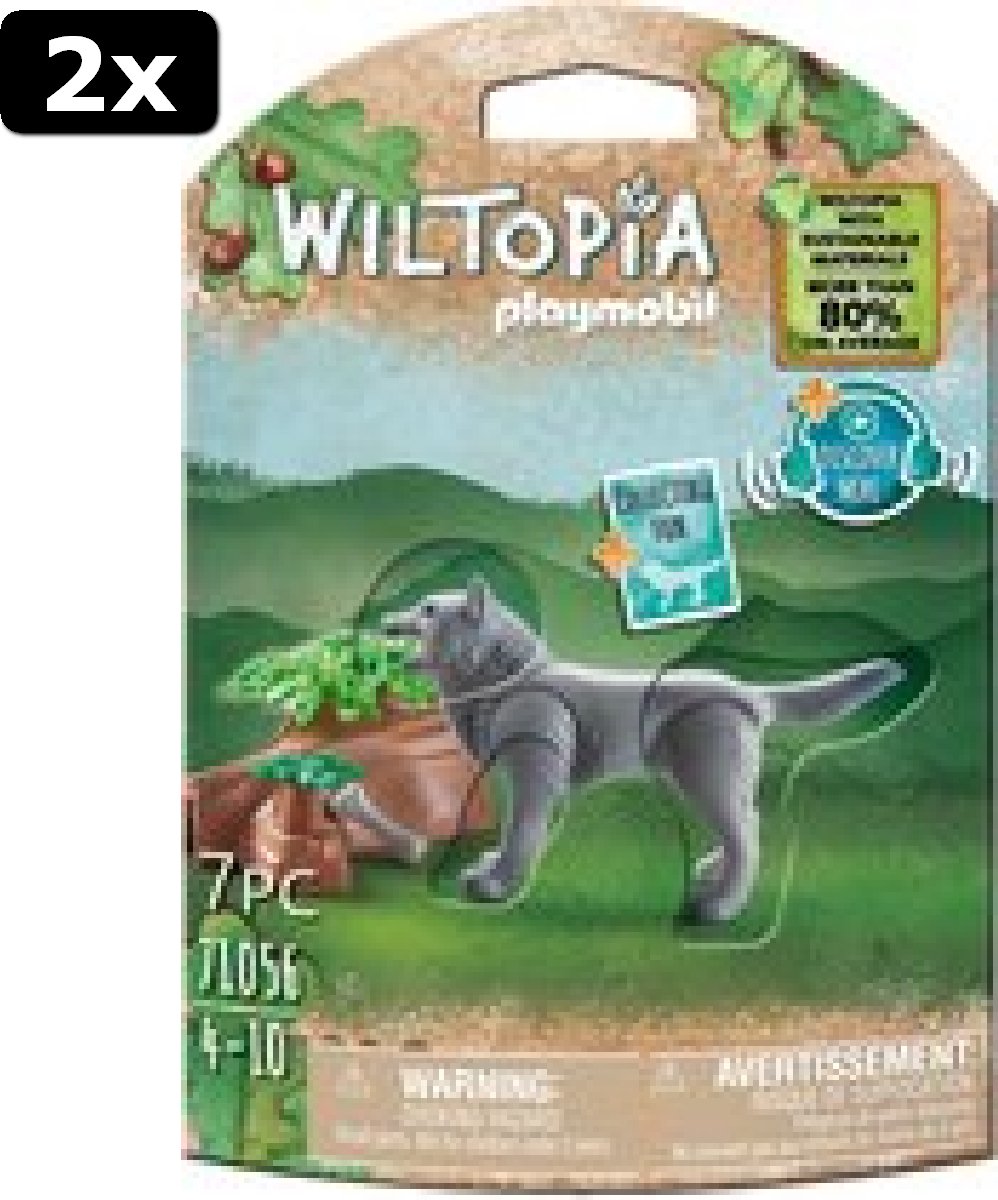 2x PLAYMOBIL Wiltopia Wolf - 71056