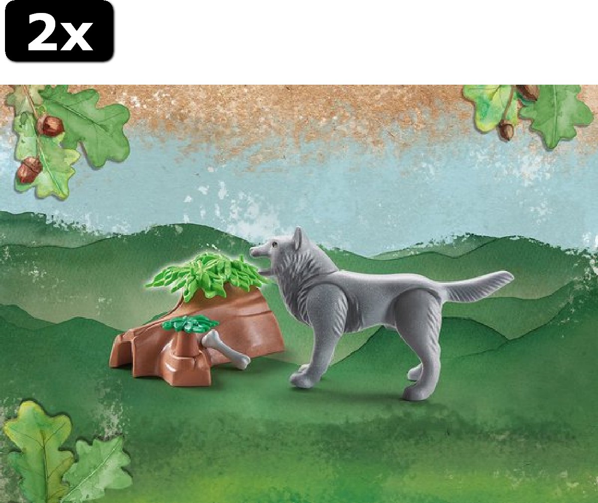 2x PLAYMOBIL Wiltopia Wolf - 71056