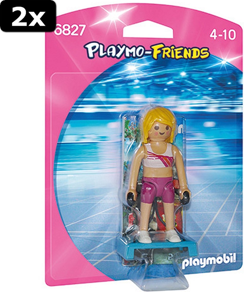 2x Playmobil 6827 Fitness Coach