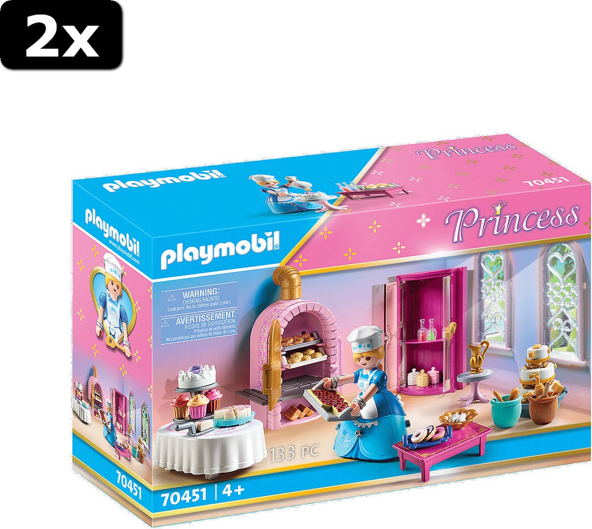 2x Playmobil Princess Kasteelbakkerij