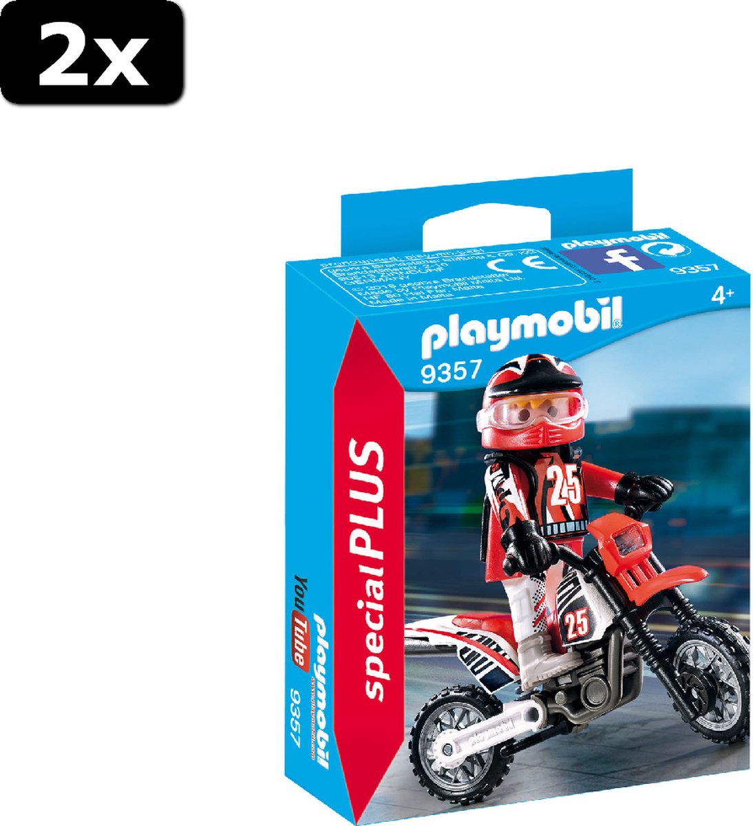 2x Playmobil Special Plus Motorcrosser