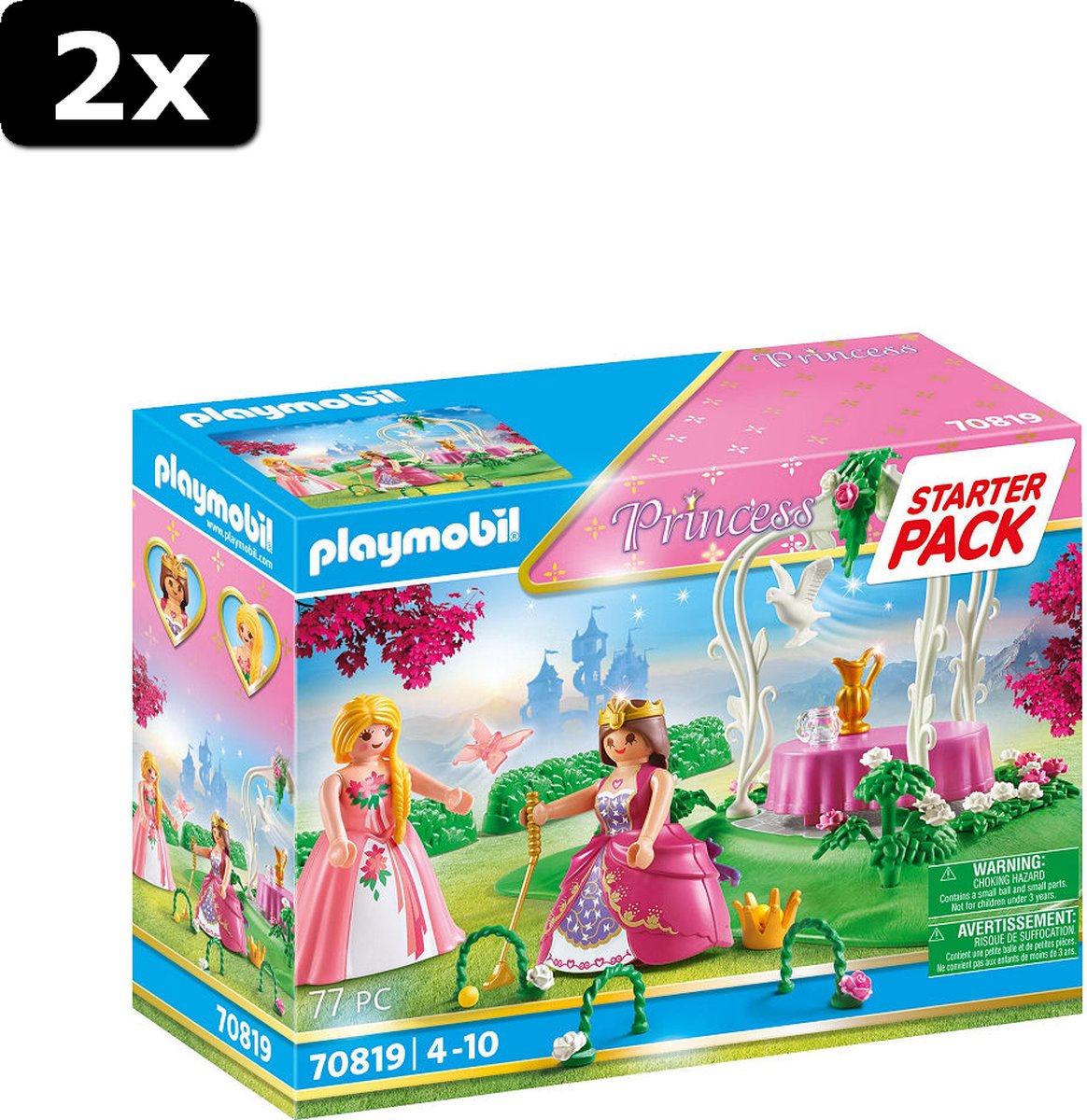 2x Playmobil Starterpack Prinsessentuin